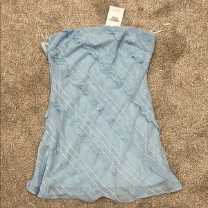 Princess Polly Light Blue Ruffled Dress